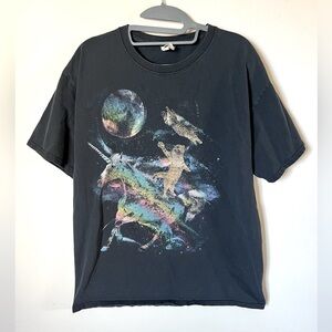 ✨🤙🏻PERSONAL TEE COLLECTION SALE - Kitten Unicorn Space Tee - L